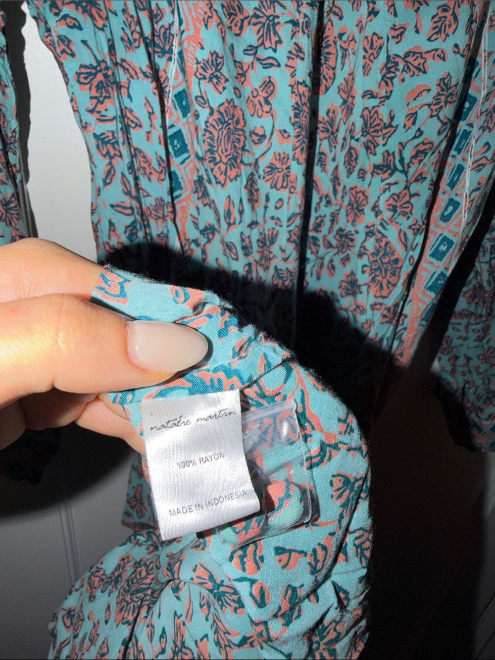 Natalie Martin Fiore Maxi Seafoam Dress - Picture 6 of 6